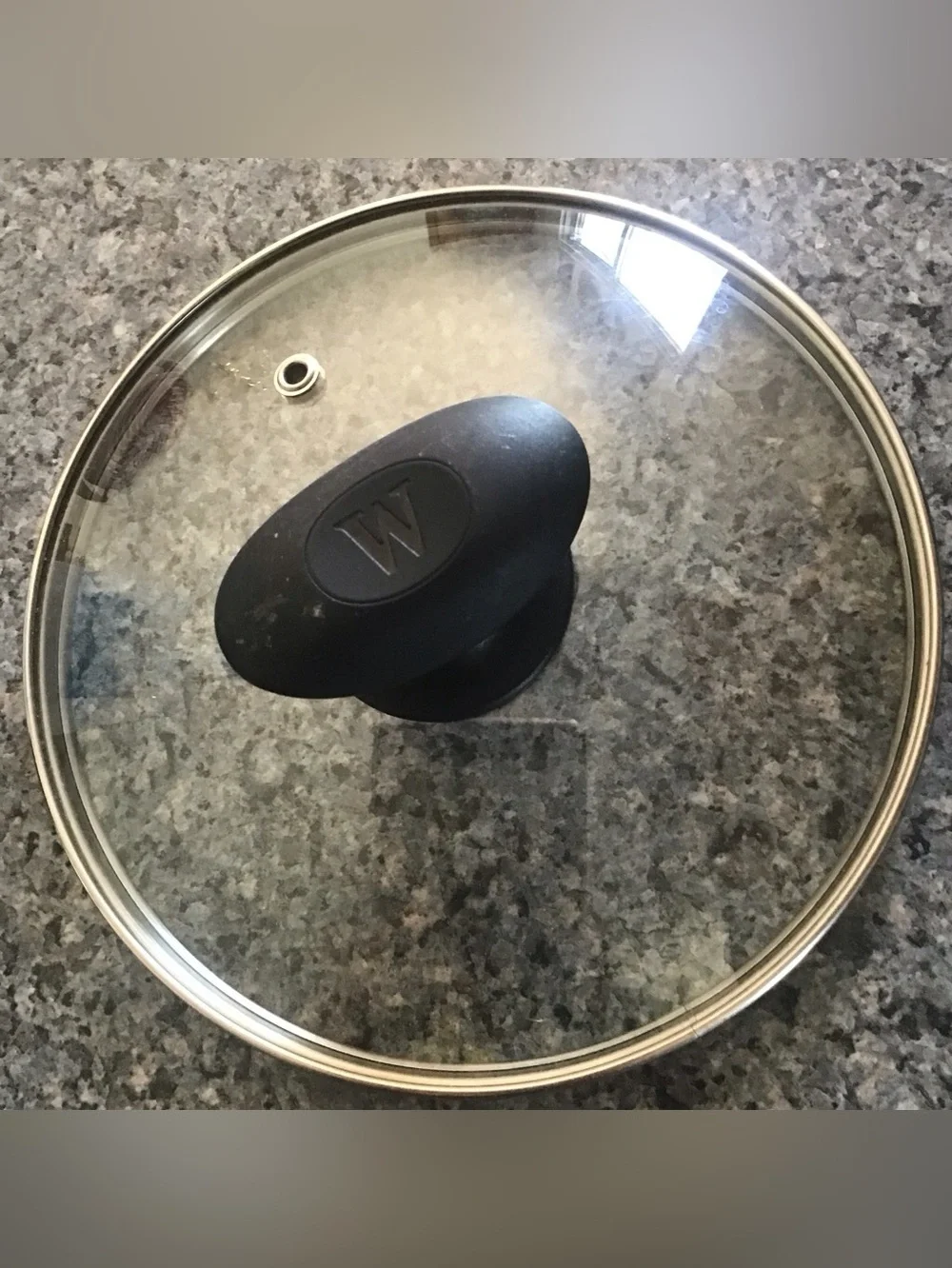 Glass Replacement Pan Pot Lid Only Black Knob 